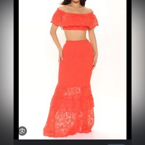 Red/Orange Spanish set gently used